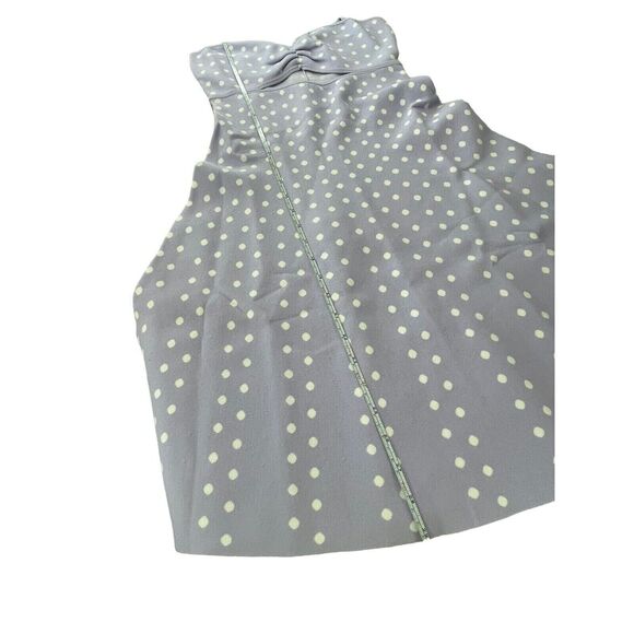 Ronny Kobo Shila Dress Womens Size S Lavender Polka Dots Mini Fit Flare Halter - Picture 5 of 11